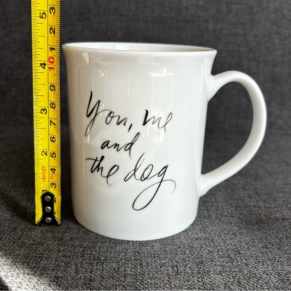 โYou, me, and the dogโ Coffee Mug, White, Black, 14 oz - Picture 8 of 14